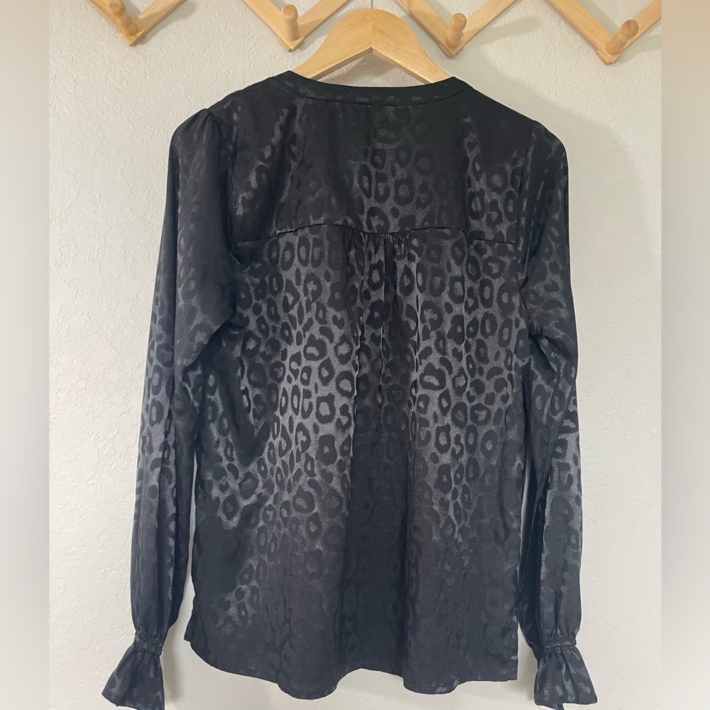 Savannah Jane Leopard Print Black Floral Embroide… - image 5